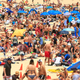 Beachgoers flocked to Sydney’s Bondi Beach on Christmas to beat the heat.